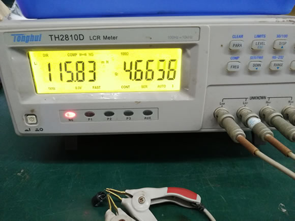 三腳電感次級電感量測試