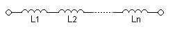 串聯(lián)電感元件，其所經(jīng)電流相同